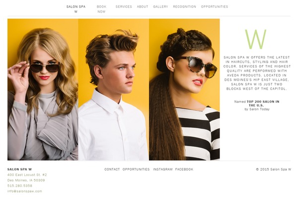 salonspaw.com site used Salon-spa-w