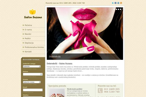 Spasalon theme site design template sample