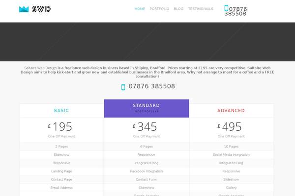 Avada theme site design template sample