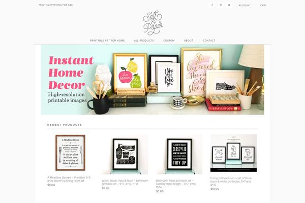 Darling theme site design template sample