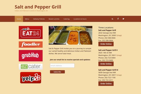 Gourmet theme site design template sample
