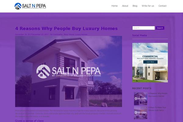 SoSimple theme site design template sample