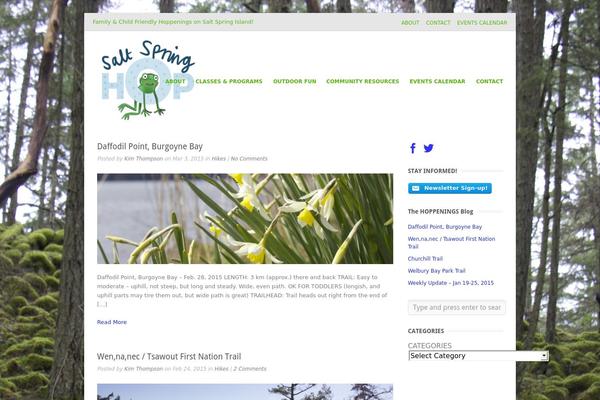 Gather theme site design template sample