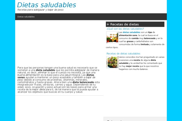 saludablesdietas.com site used Jcrevtheme