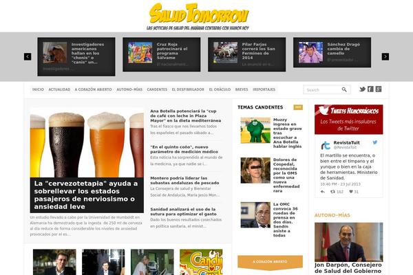 News theme site design template sample