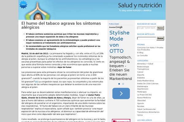 saludynutricion.es site used Bluecrunch