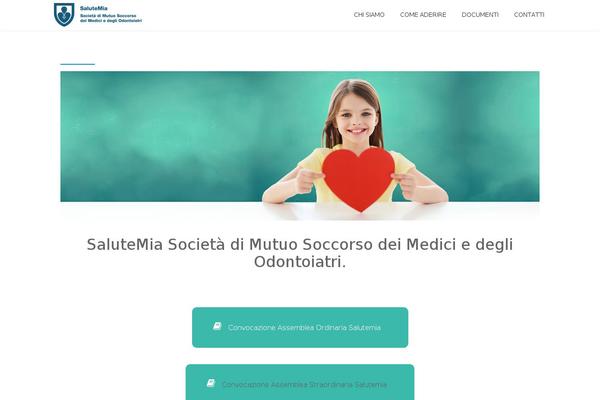 Parallax-one theme site design template sample