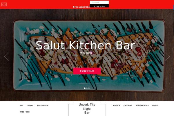 The Flavour theme site design template sample