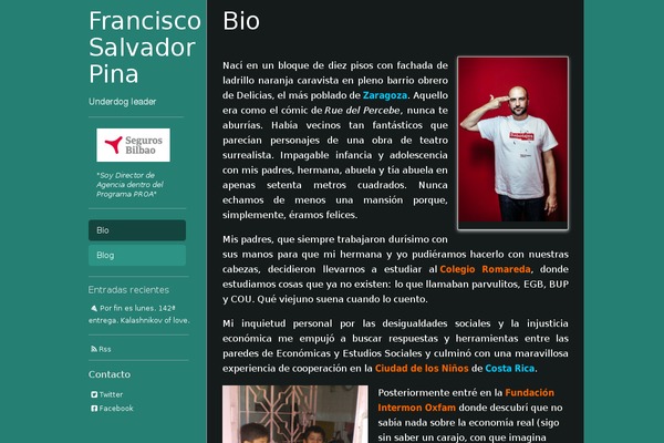 salvadorpina.com site used Perfil