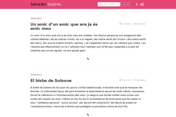 salvadorsostres.com site used Salvadorsostres