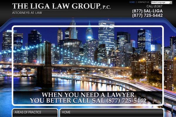 salvatoreliga.com site used Firstpageattorney