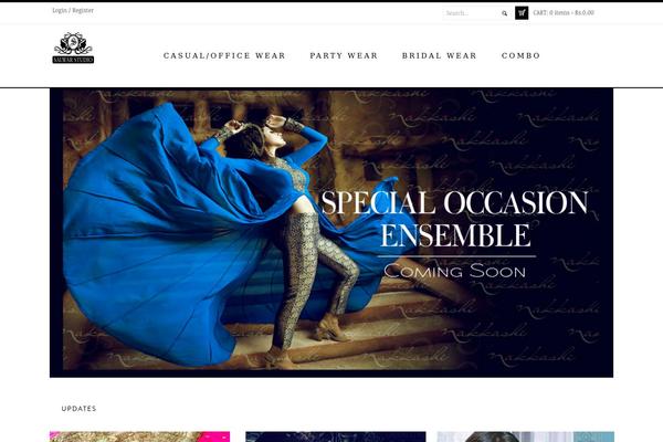 Fashion theme site design template sample