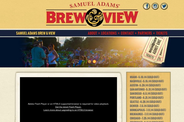 Vantage theme site design template sample