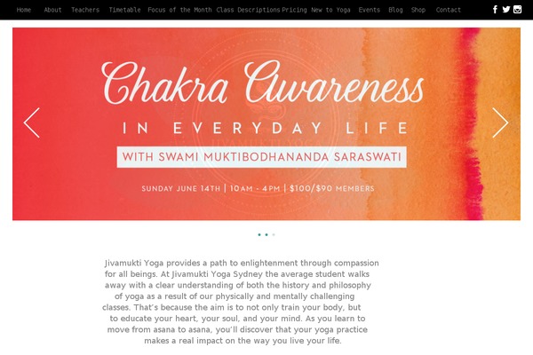 samadhiyoga.com.au site used Jivamukti-yoga