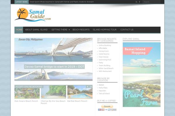 Jarida theme site design template sample