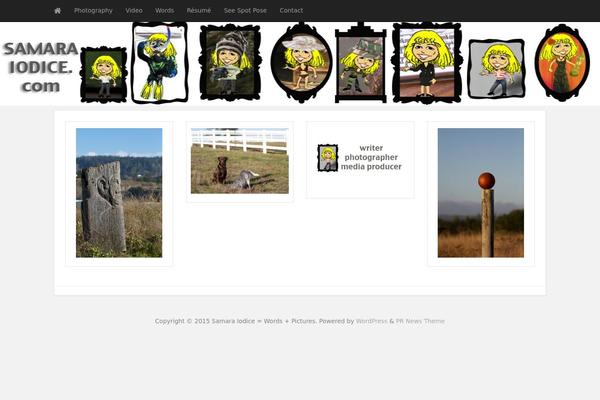 PR News theme site design template sample