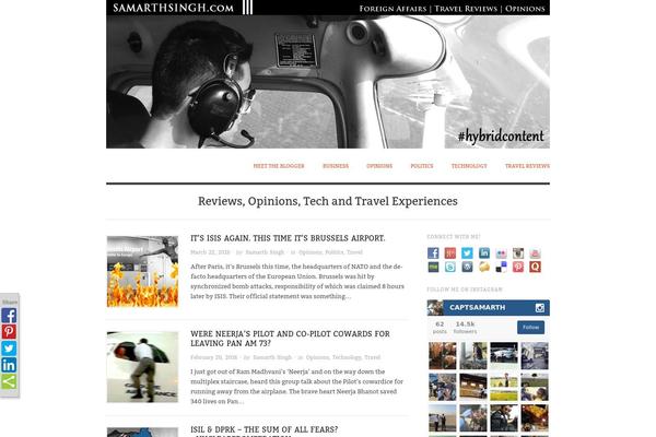Origin theme site design template sample
