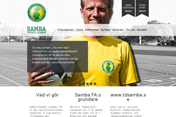 Samba theme site design template sample
