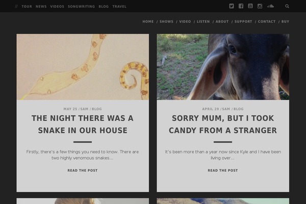 Tracks theme site design template sample