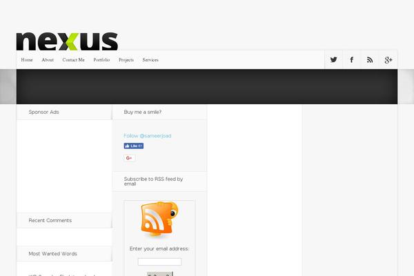 Nexus theme site design template sample
