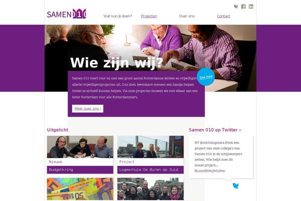 samen010.nl site used Samen010