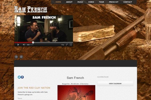 Music theme site design template sample