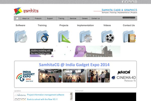 samhitacg.com site used Ezy-theme