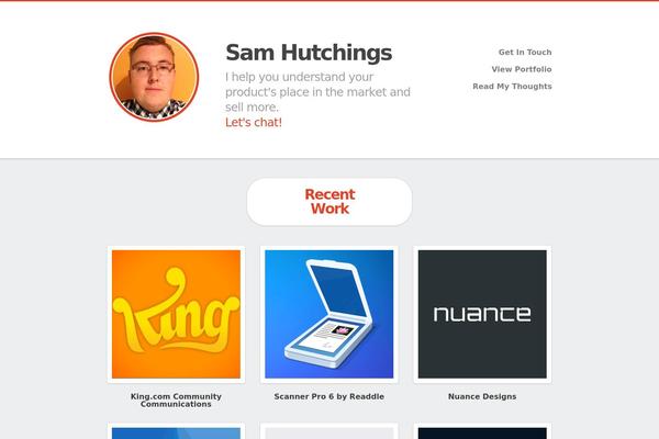 samhutchings.co site used Identify-v1.0.3