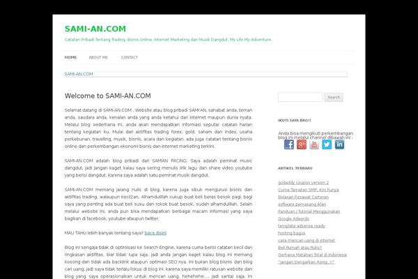 Site using Social Media Widget plugin