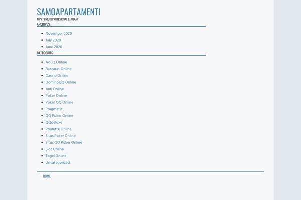 Jenny theme site design template sample