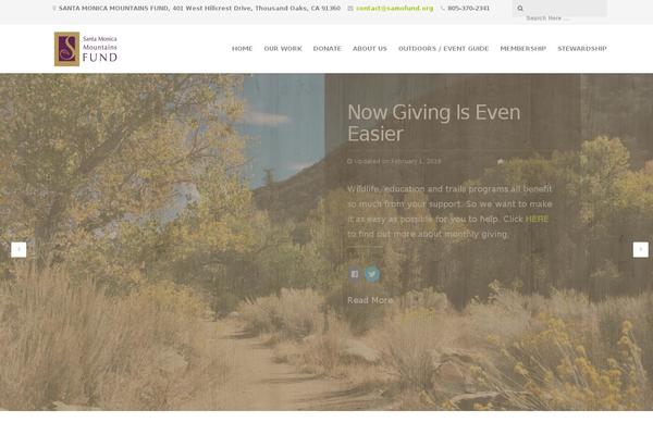 samofund.org site used Organic-nonprofit-child