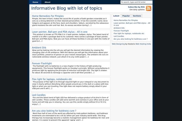 Joy theme site design template sample