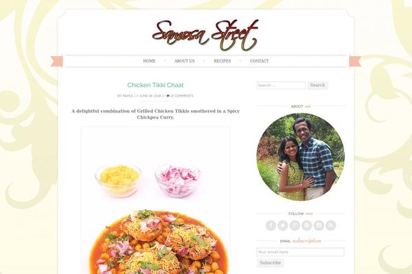 Sugar and Spice theme site design template sample