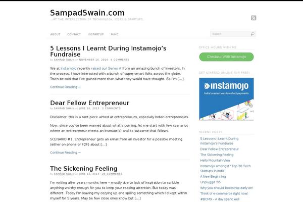 Platform theme site design template sample