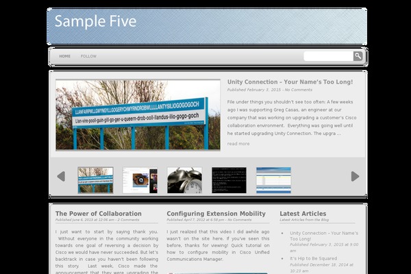 samplefive.com site used Publishable-mag