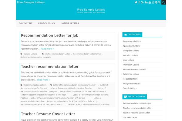 Ribosome theme site design template sample