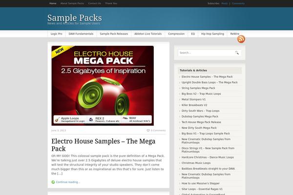 Fresh News theme site design template sample