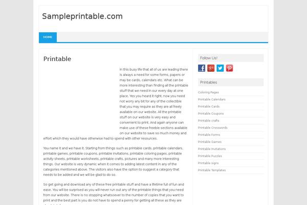 Site using Social Media Widget plugin