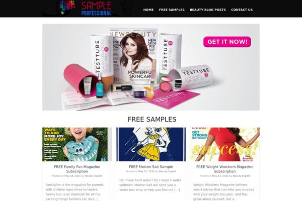 Current theme site design template sample
