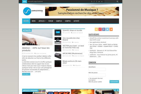 Station theme site design template sample