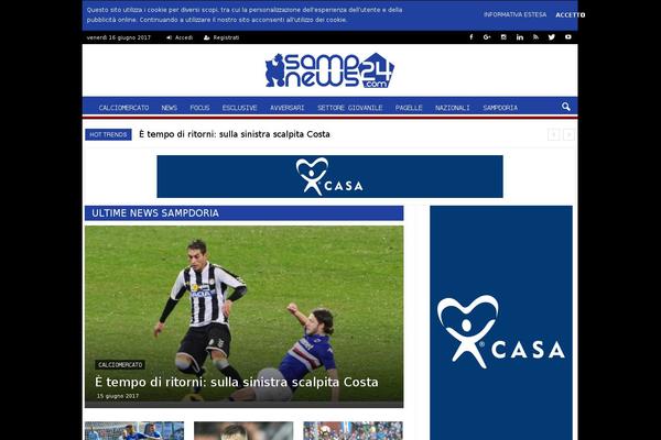 Zox-news-child theme site design template sample