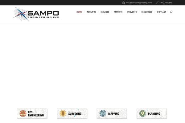 Composer-child theme site design template sample