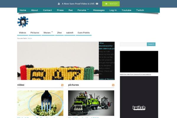 Site using QuickieBar plugin