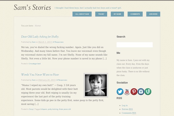 My Life theme site design template sample