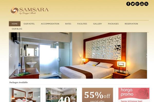 Samsara theme site design template sample