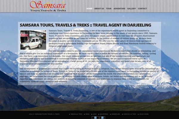 Samsara theme site design template sample
