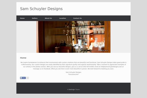 Vantage theme site design template sample