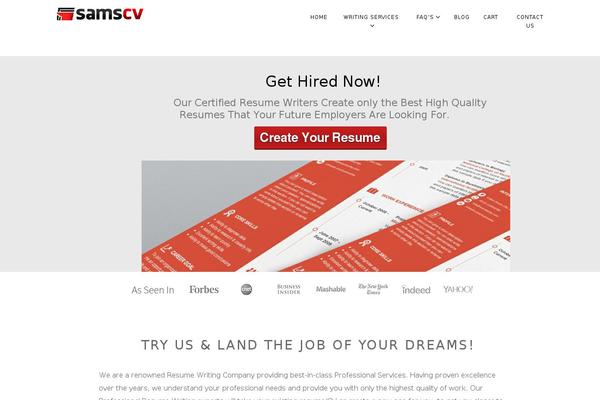 samscv.com site used Larx