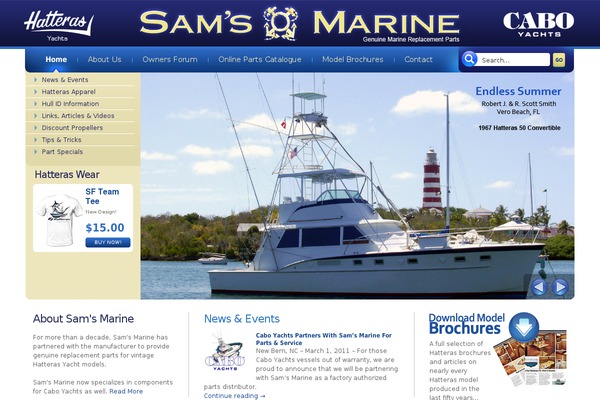 Marine theme site design template sample