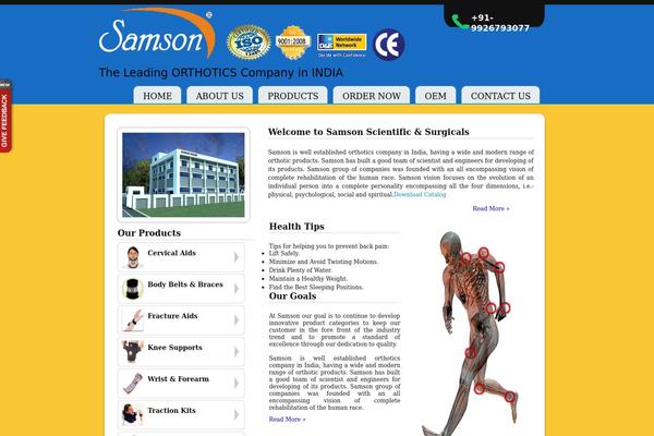 samsonorthotics.com site used Instinct